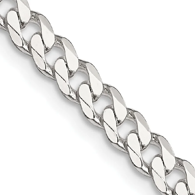 Shop Stylish Jewelry Now And Save Big Sterling Silver 28-inch 4.5MM Curb Chain