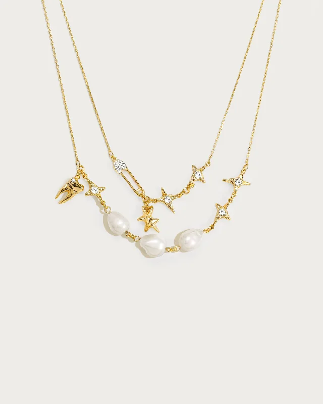 Grab Your Favorite Jewelry At The Lowest Prices The Mellow Necklace in Gold