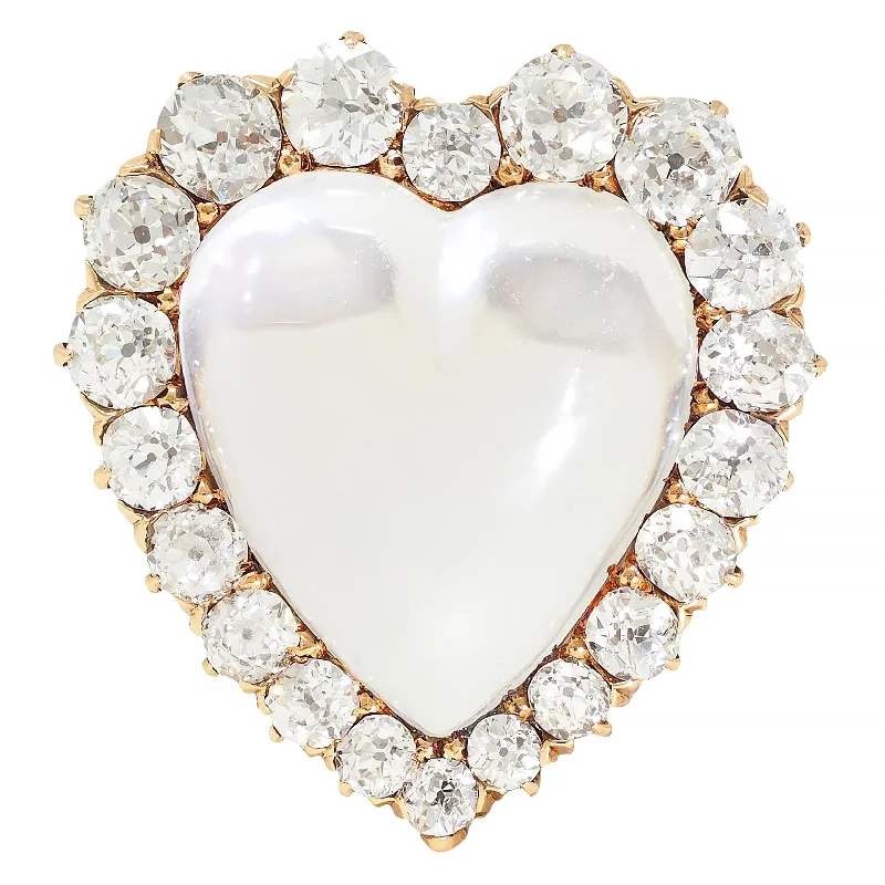 Elegant Jewelry, Affordable Luxury – Shop Now Victorian 1.63 CTW Diamond Moonstone 14 Karat Gold Antique Heart Halo Pendant Brooch Elegant Jewelry, Affordable Luxury – Shop Now Victorian 1.63 CTW Diamond Moonstone 14 Karat Gold Antique Heart Halo Pendant Brooch