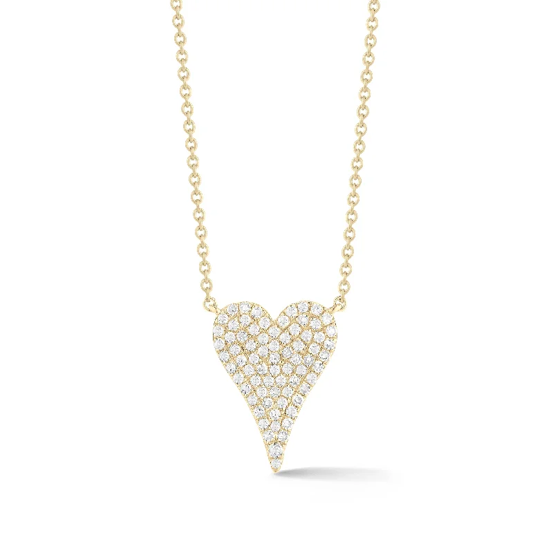 Save On Luxury Jewelry Pieces – Limited-Time Offers Diamond Small Elongated Heart Necklace
