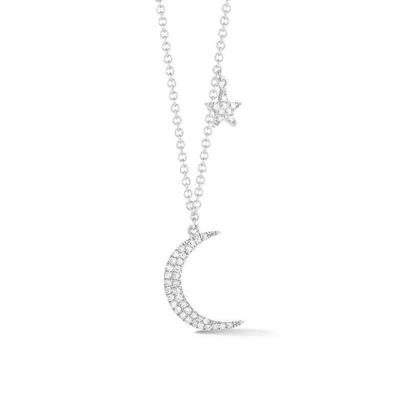 Affordable Luxury Jewelry – Style At A Great Price Diamond Moon & Star Necklace