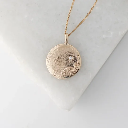 Handcrafted Jewelry Sale – Unique Designs At Low Prices 14KY Gold Large Beach Necklace With Diamond Handcrafted Jewelry Sale – Unique Designs At Low Prices 14KY Gold Large Beach Necklace With Diamond