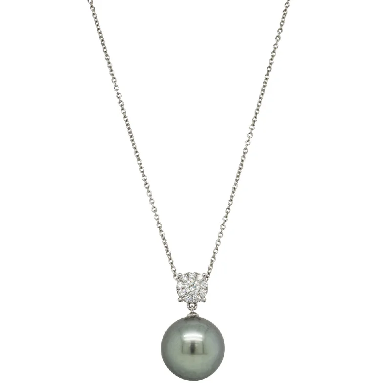 Special Jewelry Deals – Upgrade Your Collection 18ct White Gold 13.6mm Black Pearl & Diamond Galaxy Necklace Special Jewelry Deals – Upgrade Your Collection 18ct White Gold 13.6mm Black Pearl & Diamond Galaxy Necklace