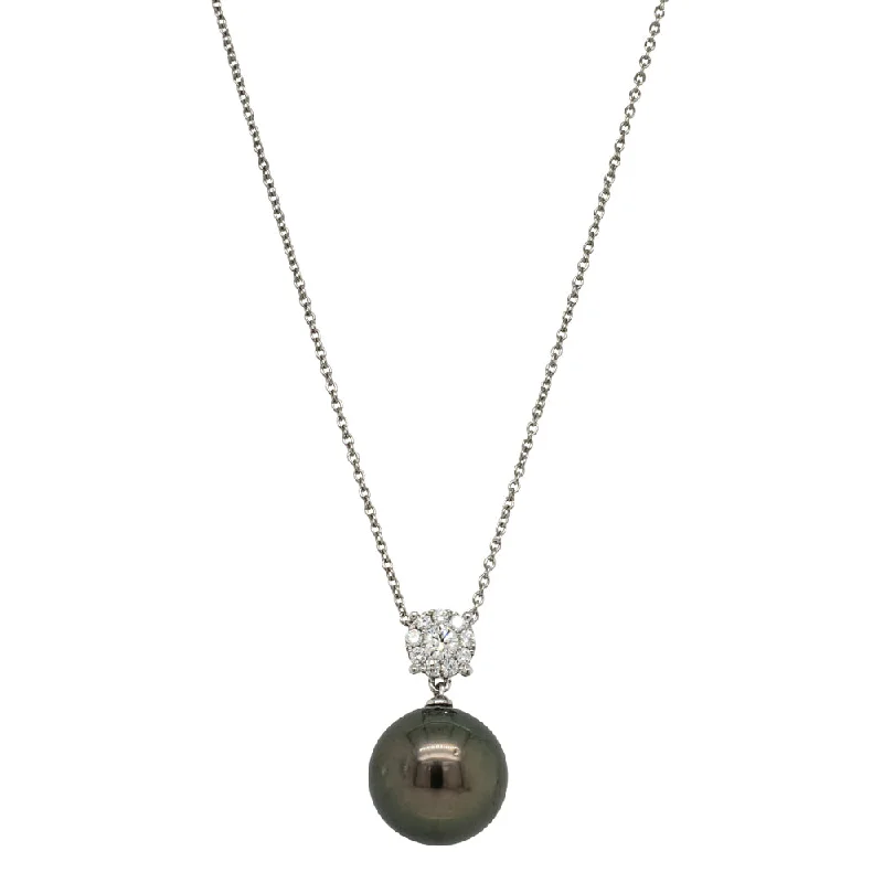 Dainty And Elegant Jewelry Now At Reduced Prices 18ct White Gold Tahitian Pearl & Diamond Galaxy Necklace Dainty And Elegant Jewelry Now At Reduced Prices 18ct White Gold Tahitian Pearl & Diamond Galaxy Necklace