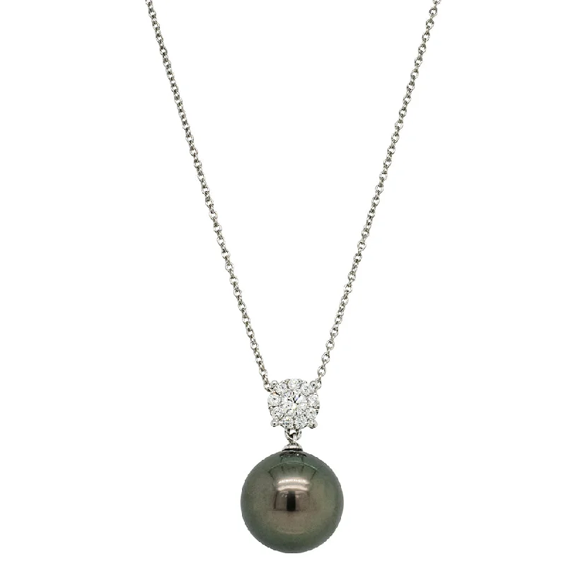 Timeless Elegance Now At Special Discounts 18ct White Gold Tahitian Pearl & Diamond Galaxy Pendant Timeless Elegance Now At Special Discounts 18ct White Gold Tahitian Pearl & Diamond Galaxy Pendant