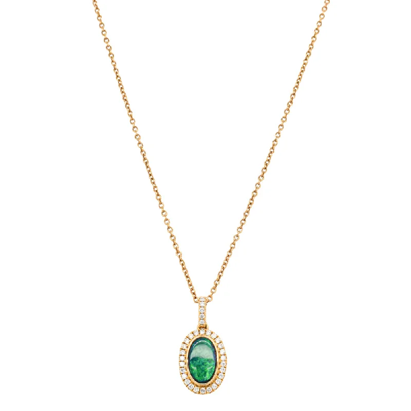 Sparkle More For Less – Jewelry Sale Happening Now 18ct Yellow Gold .67ct Opal & Diamond Necklace Sparkle More For Less – Jewelry Sale Happening Now 18ct Yellow Gold .67ct Opal & Diamond Necklace