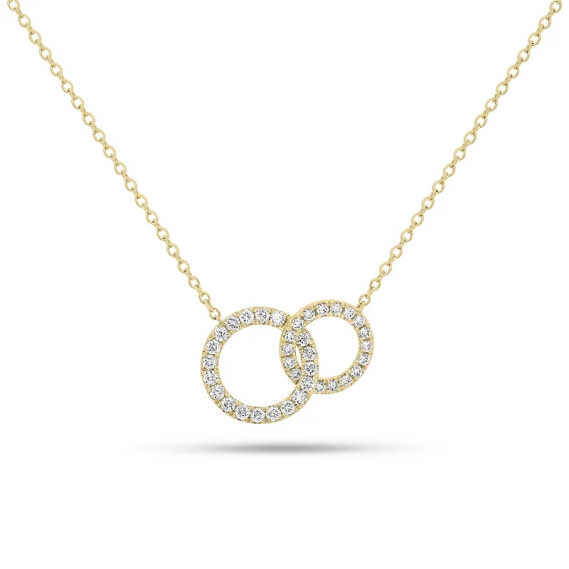 Unique Jewelry For Less – Shop The Sale Now Diamond Interlocking Circles Necklace
