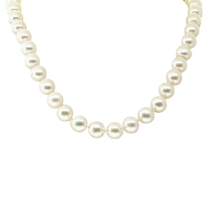 Elegant Rose Gold Jewelry For A Stylish Touch 9ct White Gold Akoya Pearl Strand