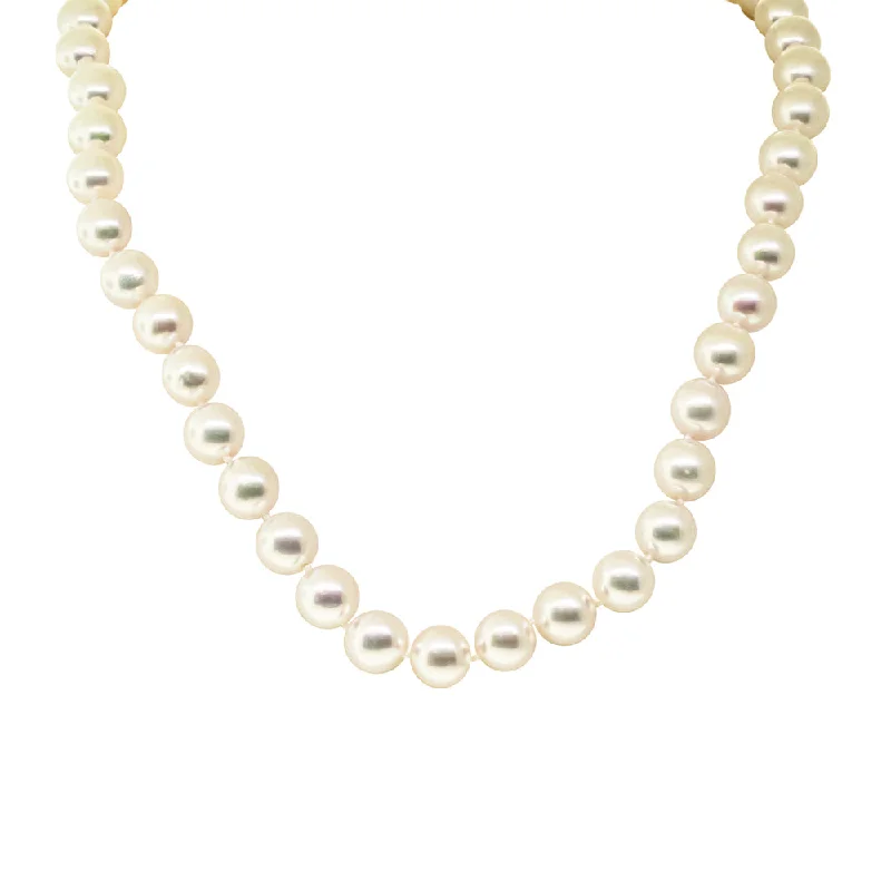 Shop Jewelry That Shines Without The High Price 9ct Yellow Gold Akoya Pearl Strand