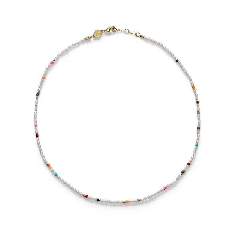 Shop Trending Jewelry With Exclusive Savings Tutti Gold Plated Necklace w. Beads & Pearls