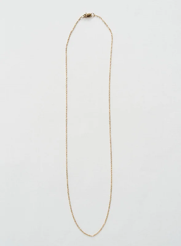 Romantic Heart-Shaped Jewelry For Special Gifts Thin chain 18K Gold Necklace