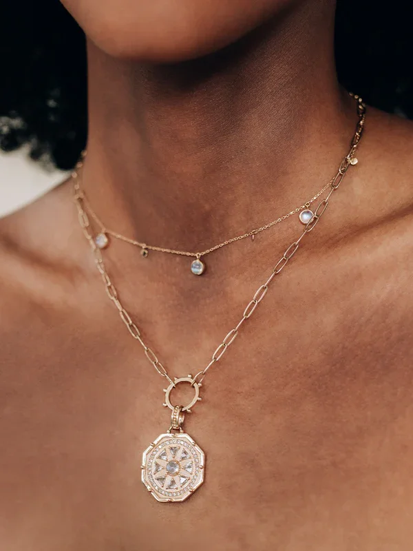 Jewelry Clearance Event – Stock Up Before It's Over Cléo Moonstone Charm Necklace