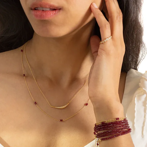 Trending Jewelry Styles Now At Limited-Time Discounts Luna Ruby Station Necklace