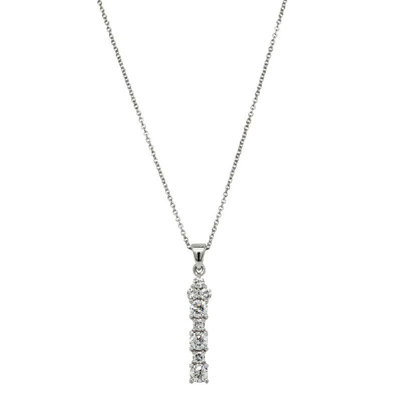 Classic And Modern Jewelry Styles On Sale Deja Vu 18ct White Gold 1.20ct Diamond Drop Pendant Classic And Modern Jewelry Styles On Sale Deja Vu 18ct White Gold 1.20ct Diamond Drop Pendant