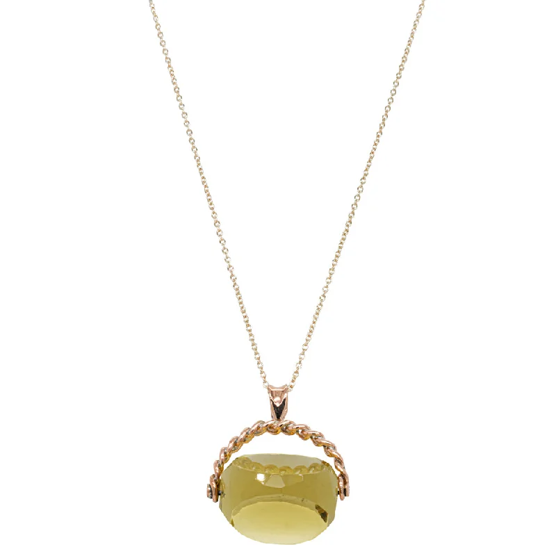 Exclusive Jewelry Bundles At Discounted Rates Deja Vu 9ct Yellow Gold Glass Spinner Pendant