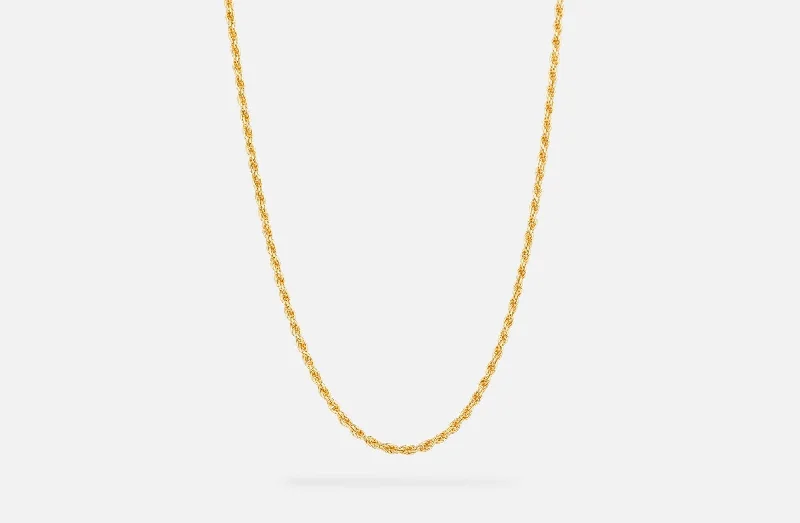 Seasonal Jewelry Sale – Upgrade Your Collection IX Rope Gold Plated Necklace