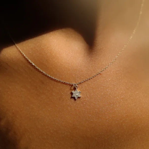 Affordable Luxury Jewelry For Every Occasion Gold Star of David Diamond Necklace
