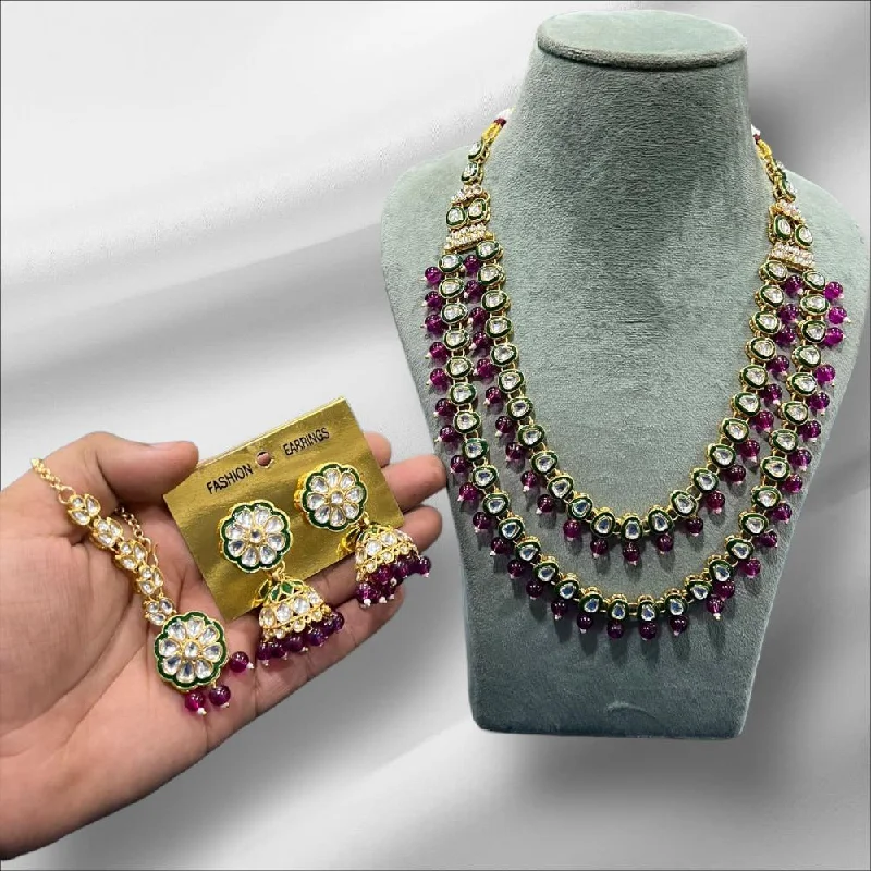 Exclusive Jewelry Sale Event – Shop Now Hira Collections Gold Plated Kundan Stone And Beads Meenakari Necklace Set Exclusive Jewelry Sale Event – Shop Now Hira Collections Gold Plated Kundan Stone And Beads Meenakari Necklace Set