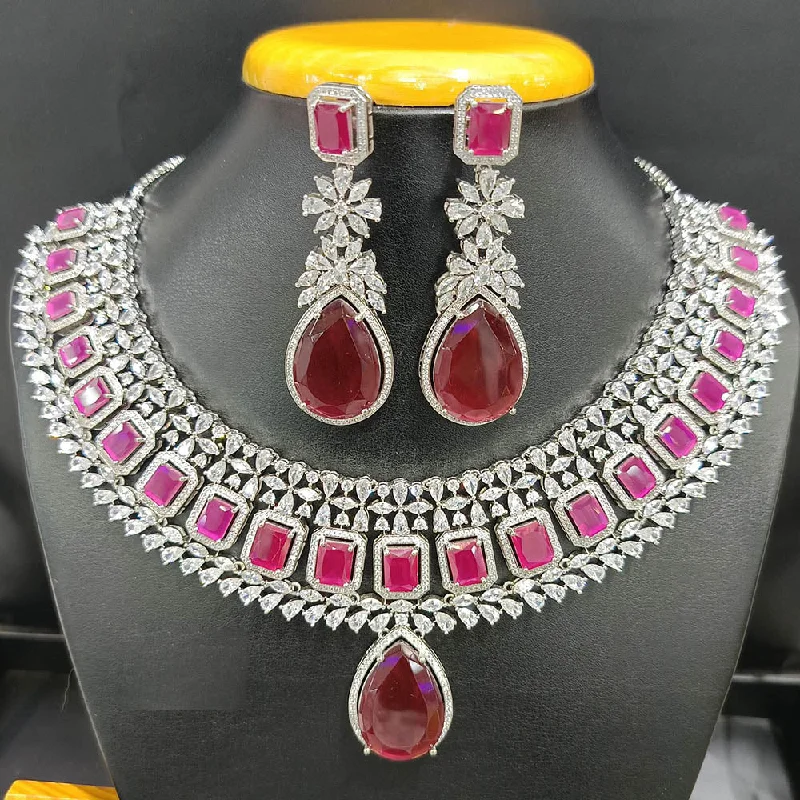 The Perfect Accessory For Less – Jewelry Sale Live Jain Jewellers Silver Plated AD Choker Necklace Set
