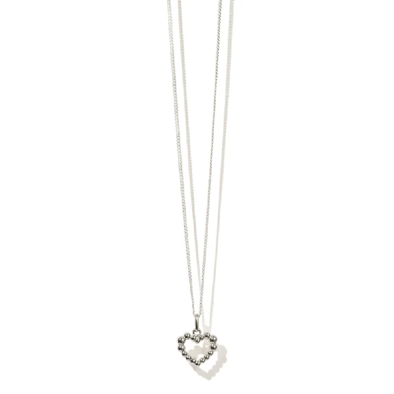 Exclusive Online Discounts On Stylish Jewelry Meadowlark Fizzy Heart Charm Necklace - Sterling Silver