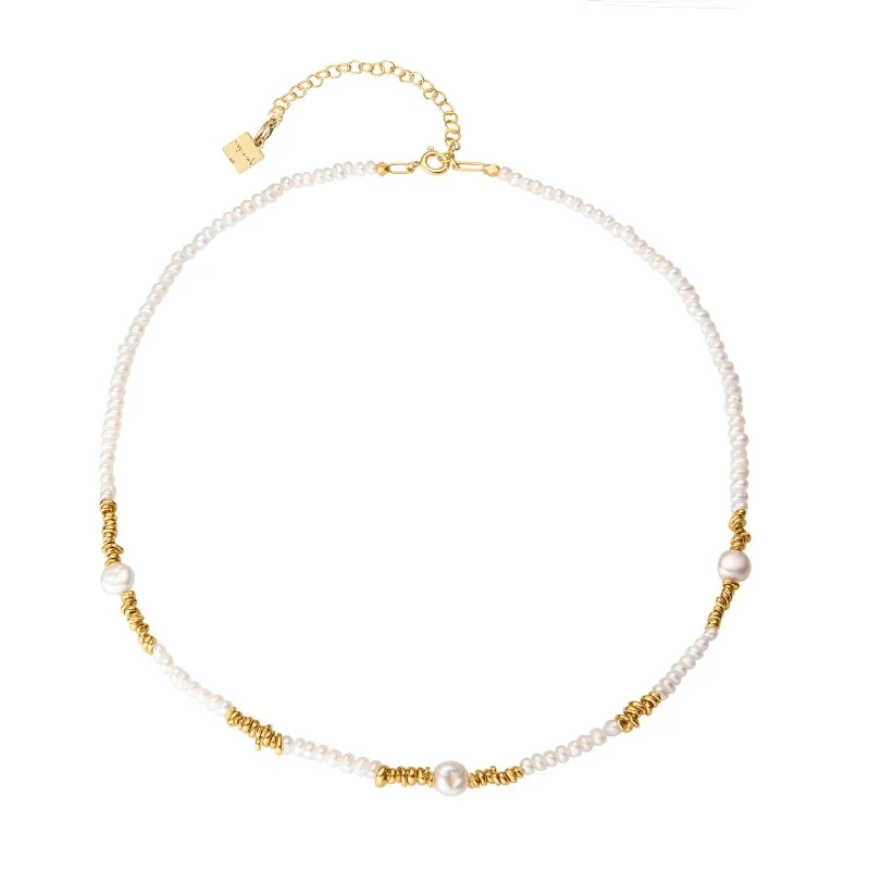 Elegant Jewelry, Exclusive Prices – Shop Now Collar Greta 18K Gold Plated Necklace w. Pearls Elegant Jewelry, Exclusive Prices – Shop Now Collar Greta 18K Gold Plated Necklace w. Pearls