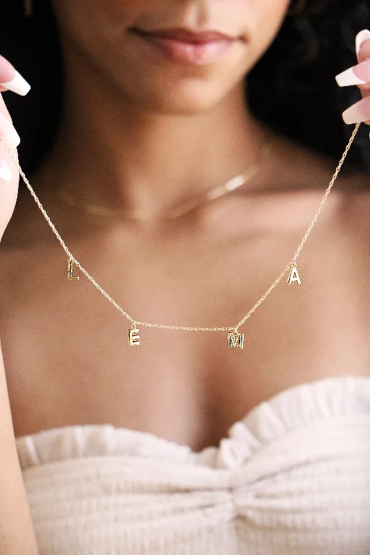 Personalized Jewelry Sale – Unique Gifts At Low Prices letter charm necklace { gold + silver } Personalized Jewelry Sale – Unique Gifts At Low Prices letter charm necklace { gold + silver }