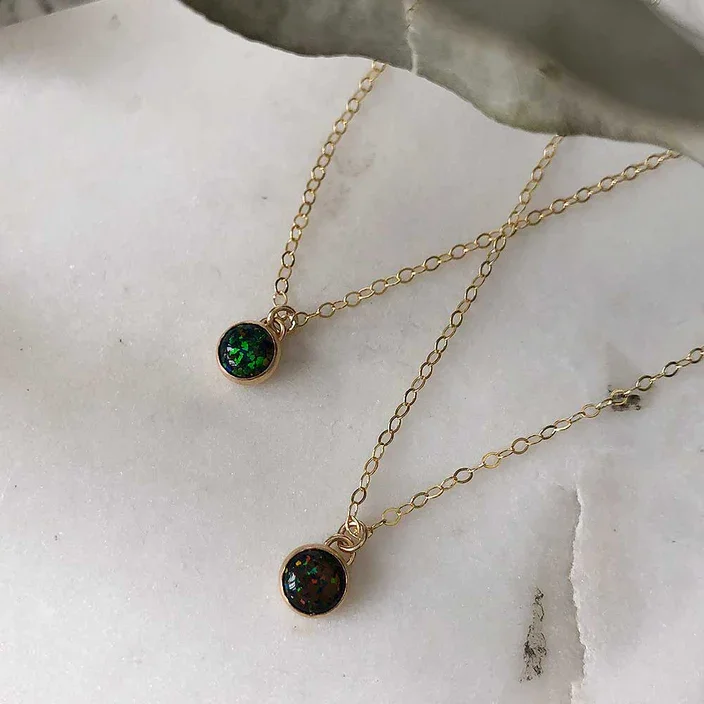 Personalized Jewelry Sale – Unique Pieces At Great Prices Petite Black Opal Necklace