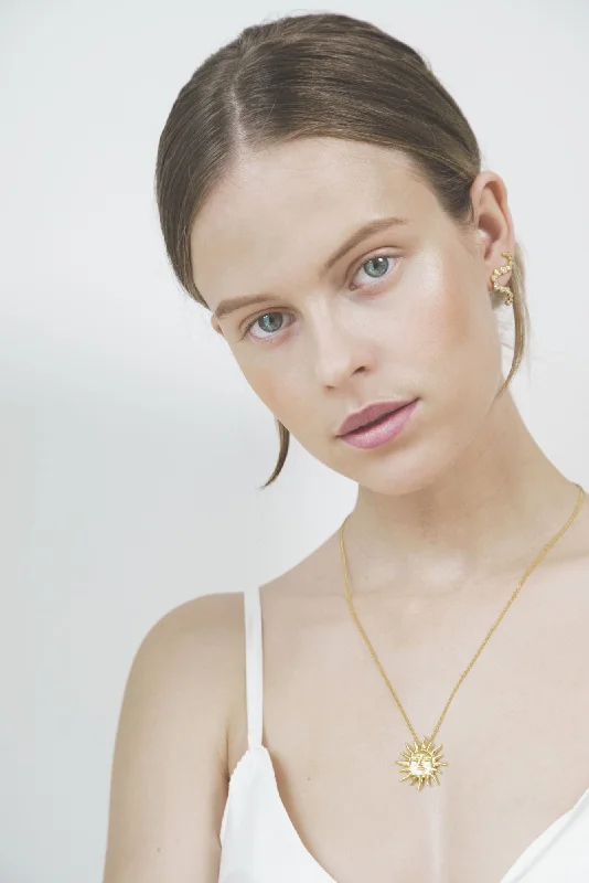 Make Your Outfit Shine With Discounted Jewelry Sun Gold Plated Necklace