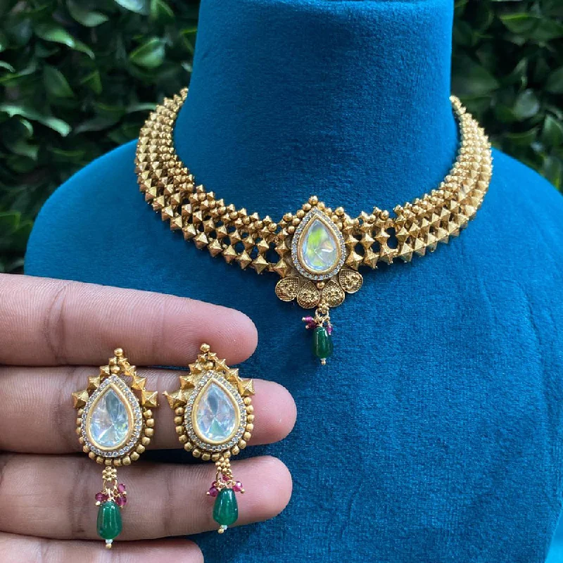 Luxury Meets Affordability – Jewelry Sale Live Now Prime Kundan Jewellery Gold Plated Polki Kundan Necklace Set Luxury Meets Affordability – Jewelry Sale Live Now Prime Kundan Jewellery Gold Plated Polki Kundan Necklace Set