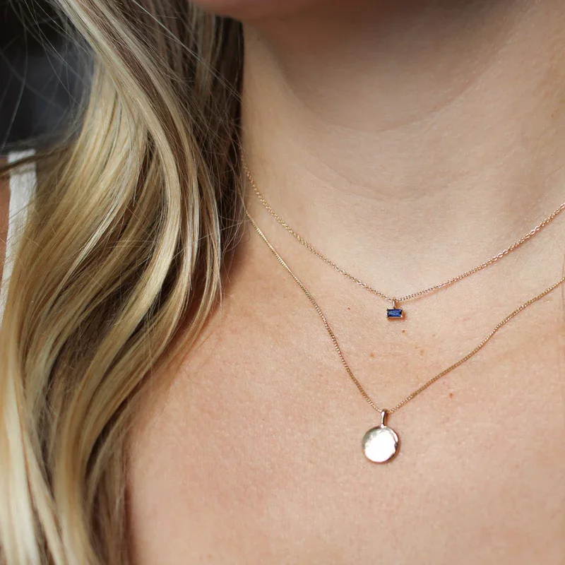 Trending Jewelry Now At Unbeatable Prices Sapphire Baguette Necklace