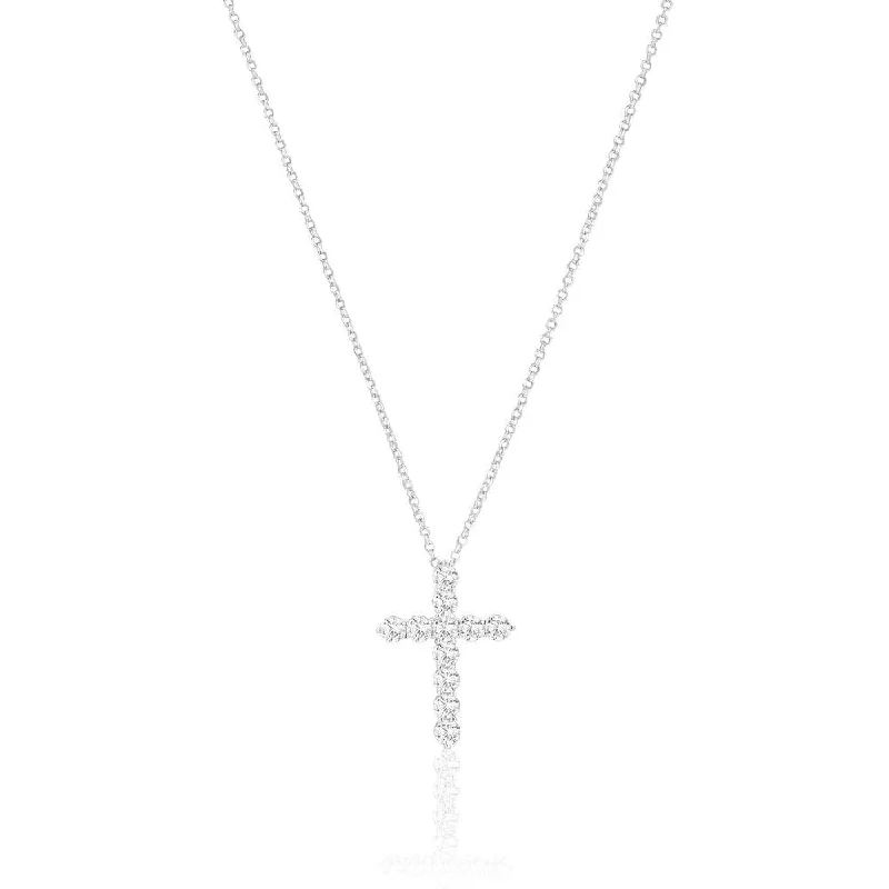 Luxury Jewelry Without The Luxury Price Tag Belluno Croce Silver Necklace w. Zirconias Luxury Jewelry Without The Luxury Price Tag Belluno Croce Silver Necklace w. Zirconias