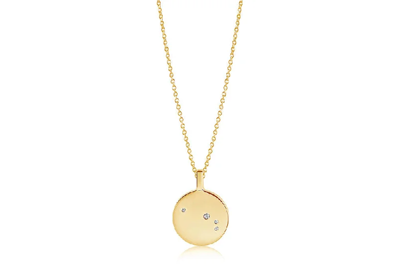 Huge Markdowns On Premium Jewelry Styles Zodiaco Aries Gold Plated Necklace w. White Zirconias Huge Markdowns On Premium Jewelry Styles Zodiaco Aries Gold Plated Necklace w. White Zirconias