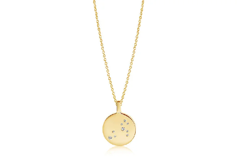 High-End Jewelry, Now More Affordable Than Ever Zodiaco Leo Gold Plated Necklace w. White Zirconias High-End Jewelry, Now More Affordable Than Ever Zodiaco Leo Gold Plated Necklace w. White Zirconias