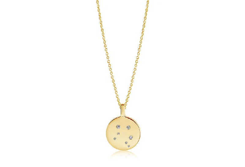 Buy More, Save More – Special Jewelry Discounts Zodiaco Libra Gold Plated Necklace w. White Zirconia Buy More, Save More – Special Jewelry Discounts Zodiaco Libra Gold Plated Necklace w. White Zirconia