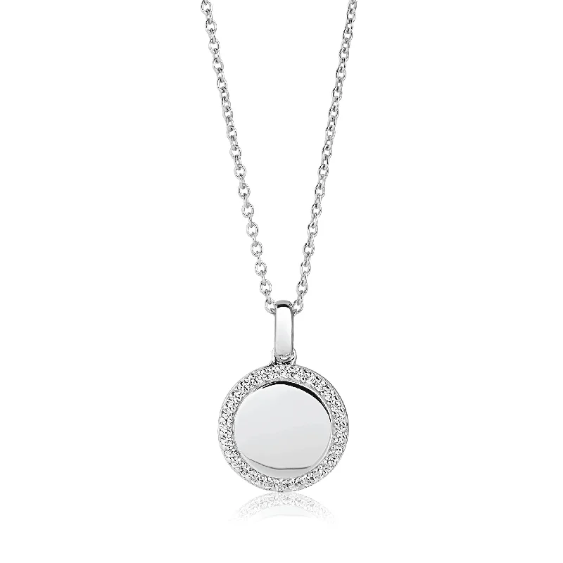 The Perfect Jewelry Piece At The Perfect Price Follina Silver Necklace w. White Zirconias The Perfect Jewelry Piece At The Perfect Price Follina Silver Necklace w. White Zirconias
