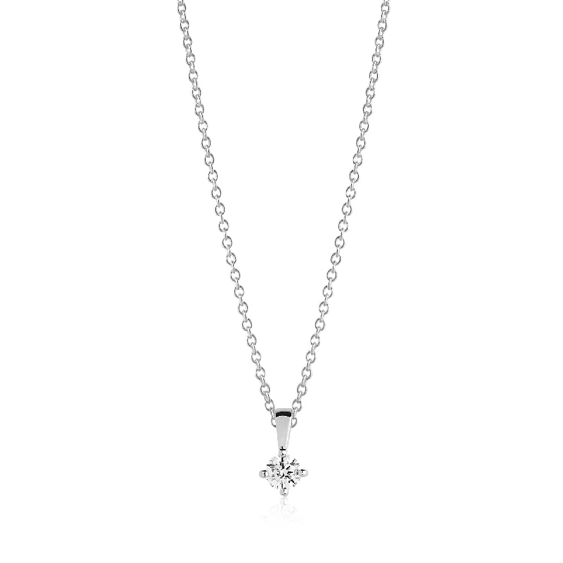 Exclusive Gemstone Jewelry At Special Prices Princess Piccolo 4 mm. Silver Necklace w. White Zirconias Exclusive Gemstone Jewelry At Special Prices Princess Piccolo 4 mm. Silver Necklace w. White Zirconias