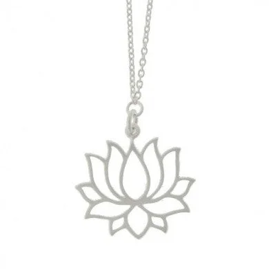Best Jewelry Sale – Shop Exclusive Designs Now Silver Lotus Flower Necklace