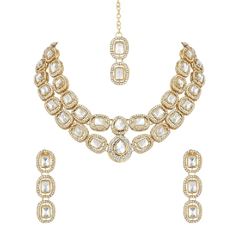 Limited-Stock Jewelry Sale – Once It's Gone, It's Gone SNERA Gold Plated Austrian Stone Necklace Set