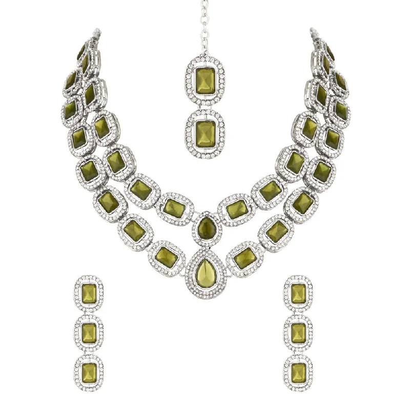 Trending Jewelry Styles Now At Limited-Time Discounts SNERA Silver Plated Austrian Stone Necklace Set Trending Jewelry Styles Now At Limited-Time Discounts SNERA Silver Plated Austrian Stone Necklace Set