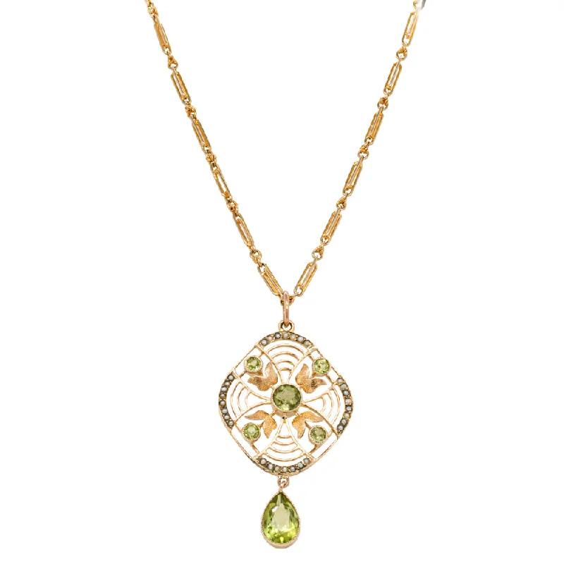 Accessorize For Less – Luxury Jewelry At Affordable Prices Vintage 10ct Yellow Gold Peridot & Seed Pearl Pendant Accessorize For Less – Luxury Jewelry At Affordable Prices Vintage 10ct Yellow Gold Peridot & Seed Pearl Pendant