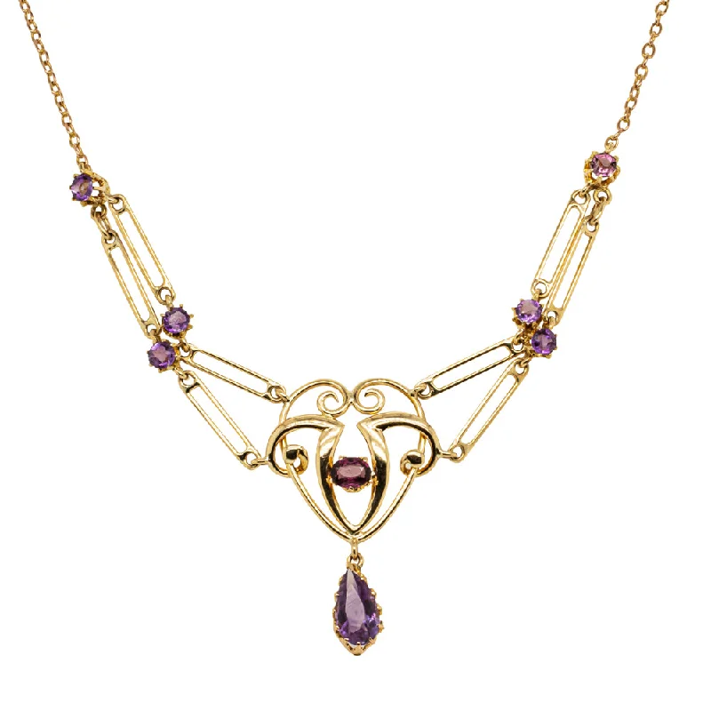 Glamorous Jewelry, Glamorous Deals – Shop Now Vintage 15ct Yellow Gold Amethyst Pendant Glamorous Jewelry, Glamorous Deals – Shop Now Vintage 15ct Yellow Gold Amethyst Pendant