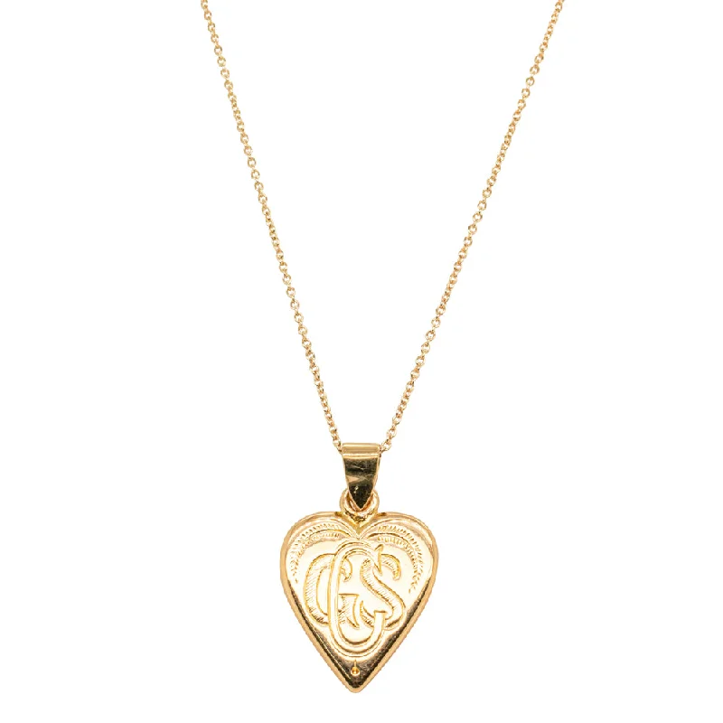 Exclusive Online Jewelry Sale – Don't Wait Vintage 18ct Yellow Gold Engraved Heart Pendant Exclusive Online Jewelry Sale – Don't Wait Vintage 18ct Yellow Gold Engraved Heart Pendant
