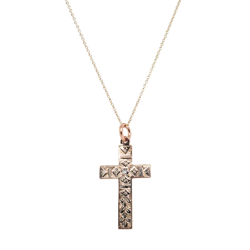 Exclusive Gemstone Jewelry Markdowns – Shop Now Vintage 9ct Rose Gold Engraved Diamond Cross Pendant Exclusive Gemstone Jewelry Markdowns – Shop Now Vintage 9ct Rose Gold Engraved Diamond Cross Pendant