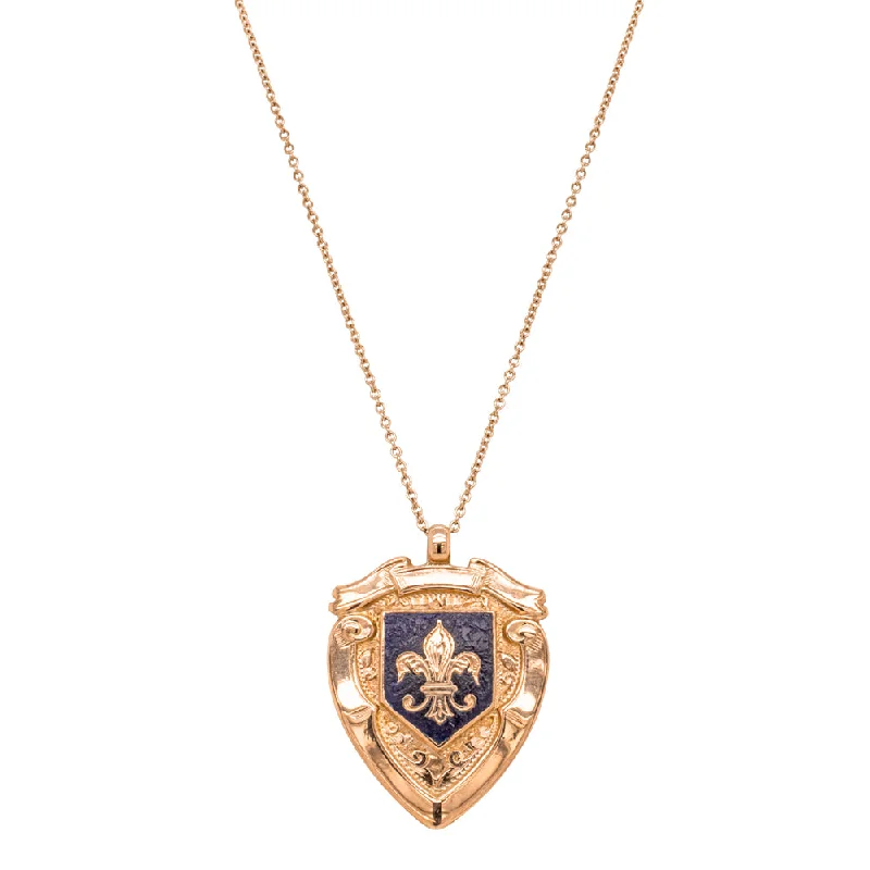 The Perfect Jewelry Piece At The Perfect Discount Vintage 9ct Rose Gold Enamel Shield Pendant The Perfect Jewelry Piece At The Perfect Discount Vintage 9ct Rose Gold Enamel Shield Pendant