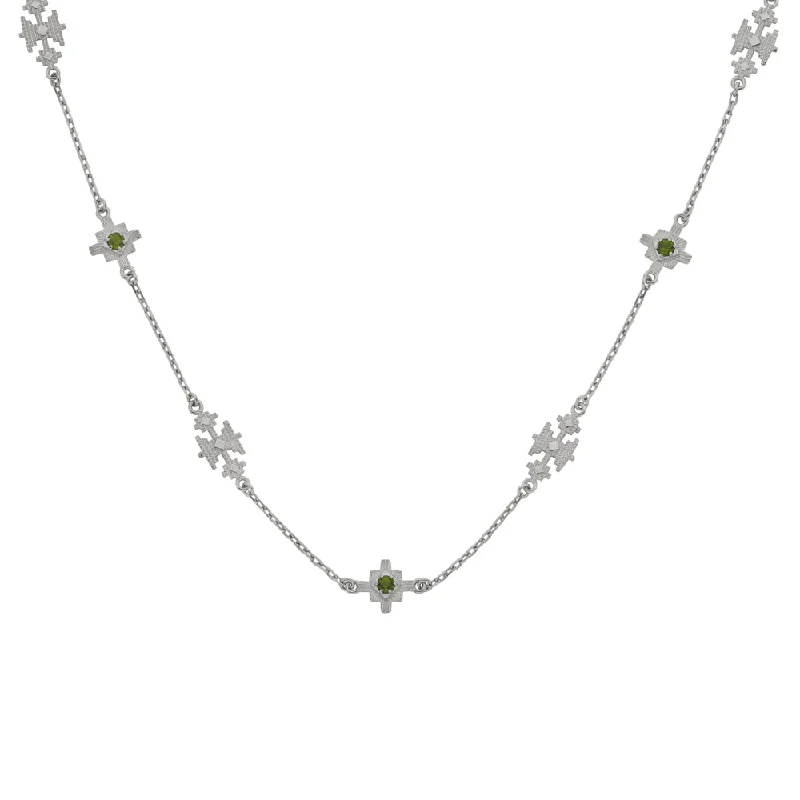 Shop Fine Jewelry With Amazing Deals Zoe & Morgan Ayllu Necklace - Sterling Silver & Chrome Diopside Shop Fine Jewelry With Amazing Deals Zoe & Morgan Ayllu Necklace - Sterling Silver & Chrome Diopside