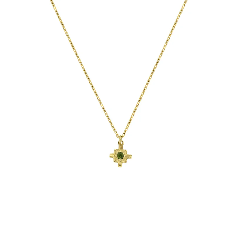 Elevate Your Jewelry Collection With Limited-Time Savings Zoe & Morgan Inka Necklace - Gold Plated & Chrome Diopside