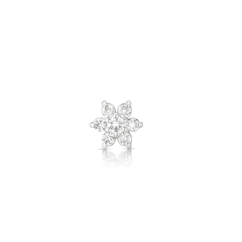 Adjustable Charm Bracelets For A Perfect Fit 0.25ct Diamond Flower Stud Earring