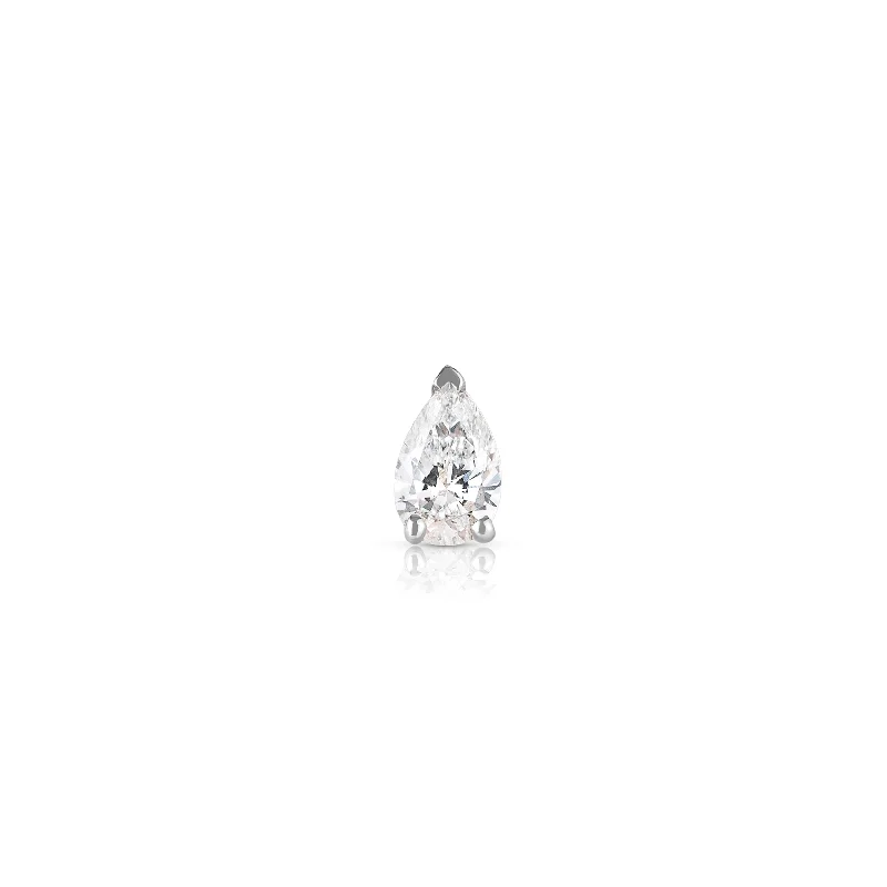 Unique Jewelry Designs Now At Discounted Rates 0.25ct Floating Diamond Pear Shape Stud Unique Jewelry Designs Now At Discounted Rates 0.25ct Floating Diamond Pear Shape Stud