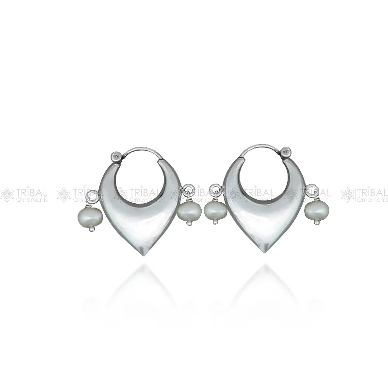 Jewelry Clearance Event – Stock Up Before It's Over 925 sterling silver fabulous vintage plain pearl beads design hoops earing,elegant hoops cultural earrings s1334 Jewelry Clearance Event – Stock Up Before It's Over 925 sterling silver fabulous vintage plain pearl beads design hoops earing,elegant hoops cultural earrings s1334