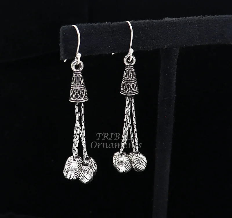 Premium Jewelry, Premium Discounts – Act Fast 925 sterling silver handmade fabulous hoops earring with gorgeous hanging drops, customized large earring personalized gift s1142 Premium Jewelry, Premium Discounts – Act Fast 925 sterling silver handmade fabulous hoops earring with gorgeous hanging drops, customized large earring personalized gift s1142